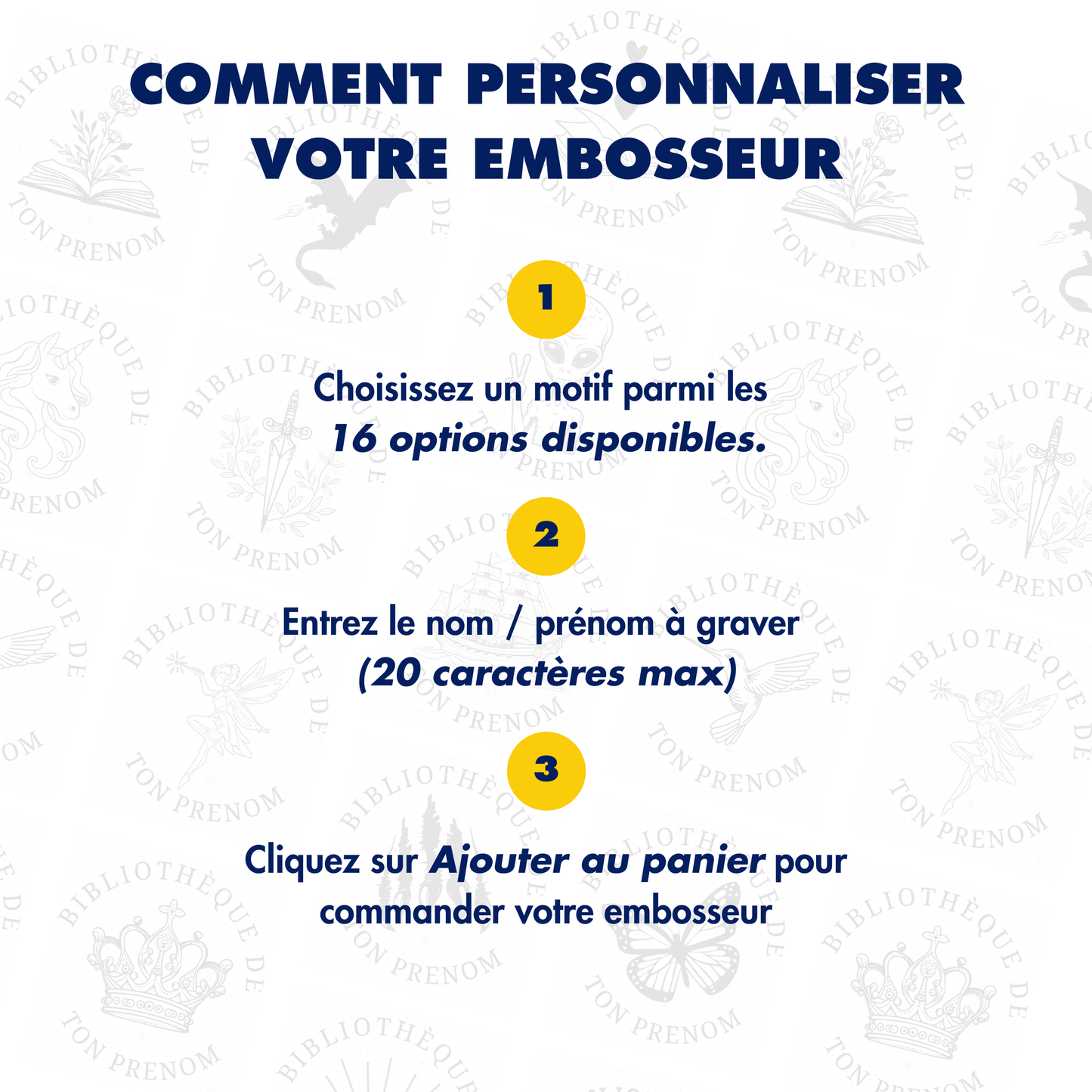 Embosseur de Livres Personnalisé
